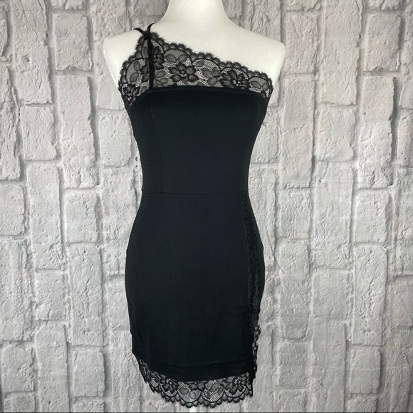 Free People Premonitions Lace Trim Bodycon Dress - Picture 5 of 11